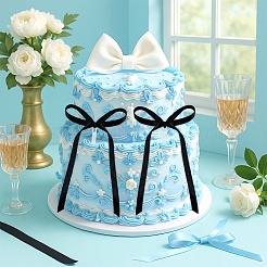Kuchendekorationen aus Polyester mit Acrylstab&nbsp;AJEW-NB00021