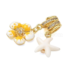 Pendentifs en laiton zircon cubique transparent&nbsp;KK-CBA74BF-14G-03