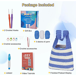 Damentasche DIY Stricksets für Anfänger&nbsp;DIY-WH0622-160