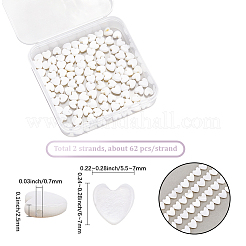 2 Strang natürliche Süßwasser-Muschelperlen&nbsp;SHEL-SC0001-85D