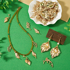 Kits de fabrication de bijoux à thème feuille&nbsp;DIY-TA0015-57