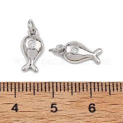 Shegrace Messing-Anhänger mit klaren Zirkonia&nbsp;XGRQ3P017-582P