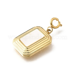 Pendentifs décoratifs rectangulaires en acier inoxydable 304&nbsp;STAS-H202-10G