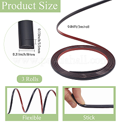 Garniture de moulure flexible autocollante en pvc&nbsp;DIY-CP0011-89A-03