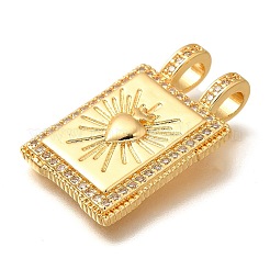 Colgante micropavé cubic zirconia de latón&nbsp;X-KK-U055-06B-01