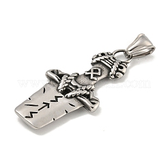 Pendentifs en acier inoxydable chirurgical 316&nbsp;STAS-E212-128AS