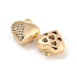 Messing micro pave klar zirkonia charme&nbsp;KK-Z057-05G