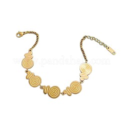 Bracelets à maillons spiralés en acier inoxydable 304 pour femmes&nbsp;WG2B4F1-01