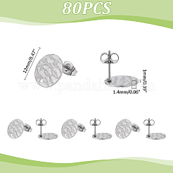 80 pieza de accesorios para pendientes de acero inoxidable 304&nbsp;STAS-ME0001-44