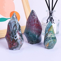 Antorcha de jade oceánico de cristal natural para decoración del hogar&nbsp;PW-WG429E5-01