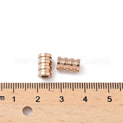 Ionenplattierung (IP) 304 Edelstahlrohrperlen&nbsp;LS-STAS-WH0055-03RG