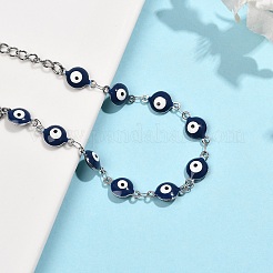 Bracelets à maillons en acier inoxydable 304 poli miroir&nbsp;BJEW-K265-007P-02