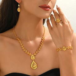 Sets aus hohlen Sonnenblumen- und Tropfen-Armbändern&nbsp;JY5579