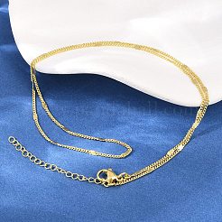 2 mm Stern-Panzerketten aus Messing für Damen und Herren&nbsp;NJEW-L012-09G