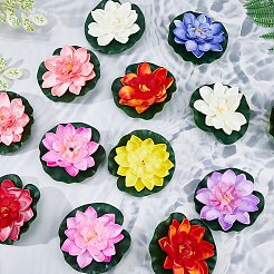 16 Stück 8 Farben Eva künstlicher Lotus&nbsp;DIY-FH0010-33