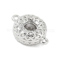 Strukturierte Verbindungsstück-Charms aus Messing&nbsp;KK-M326-12P