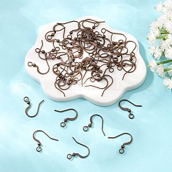 Crochets de boucle d'oreille français en laiton&nbsp;KK-Q369-RC
