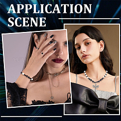 DIY-Sets zum Basteln von Stretch-Armbändern mit Gothic-Motiv&nbsp;DIY-SC0030-42