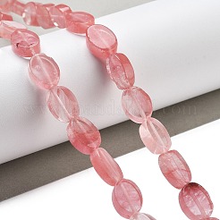 Perle di vetro di quarzo ciliegio fili&nbsp;G-P559-B03-01