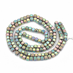 Electroplate non magnetici ematite sintetico fili di perline&nbsp;G-N0318-39-F
