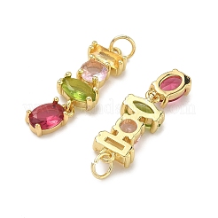 Ottone micro spianare pendenti zirconi&nbsp;KK-H259-12A-G02