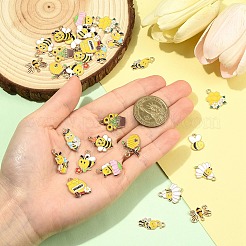 30pcs 15 Arten Legierungs-Emaille-Charms&nbsp;ENAM-YW0008-39