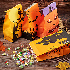 20 Stück 5 Stile Halloween-Süßigkeiten-Papiertüten&nbsp;ABAG-TA0001-39