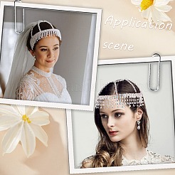 Stirnbänder aus legiertem Strass-Mesh&nbsp;OHAR-WH20007-05P-01
