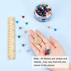 200 Stück DIY-Set zum Herstellen von Stretch-Armbändern aus natürlichen und gefärbten malaysischen Jadeperlen&nbsp;DIY-SC0014-77
