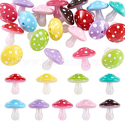 20 perle acrylique opaque lumineuse à placage UV&nbsp;OACR-TA0005-13