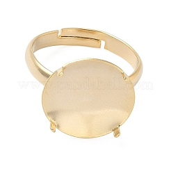 Verstellbare Messing-4-Zinken-Ringfassungen&nbsp;KK-K414-04D-G