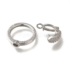 Messing Micro Pave klare Zirkonia Falte über Verschlüsse&nbsp;KK-H480-28P