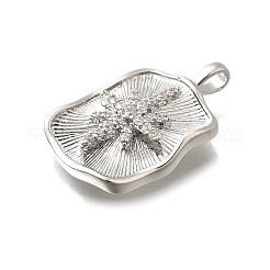Colgante micropavé cubic zirconia de latón&nbsp;KK-M318-37P