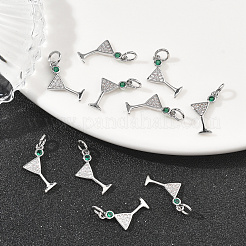 Pendentifs en laiton Shegrace sertis de micro-pavés de zircone cubique&nbsp;XGRQ1U254-380P