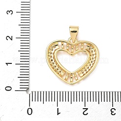 Colgante micropavé cubic zirconia de latón&nbsp;KK-D426-21E-G