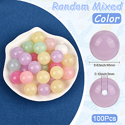 100pcs perles acryliques opaques&nbsp;OACR-PA0001-31A