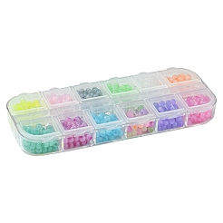 576pcs 12 fäbige Glas Saatperlen&nbsp;SEED-FS0001-25