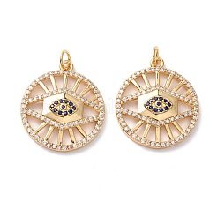 Pendentifs avec zircon cubiques à micro-pavés en laiton&nbsp;ZIRC-Z019-05G-NR