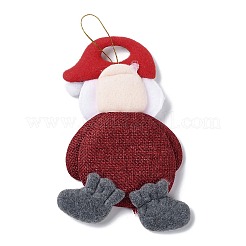 Poliestere natalizio con decorazioni pendenti in resina&nbsp;FIND-D030-01A