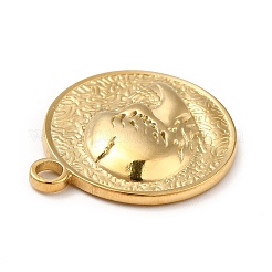 Pendentifs en acier inoxydable avec placage ionique (IP) 201&nbsp;STAS-H172-07G