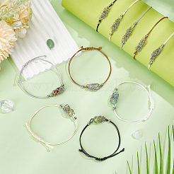 10 Stück 5 Farben 304 Edelstahl Makramee Beutel Armbandherstellung für Steinhalter&nbsp;AJEW-UN00038