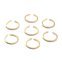 Offener Manschettenring mit klarem Zirkonia für Damen&nbsp;RJEW-C018-21G
