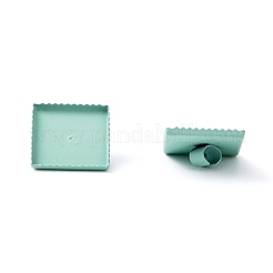 Montature cabochon con charms in ferro ecologico verniciato a spruzzo&nbsp;IFIN-T009-16-M
