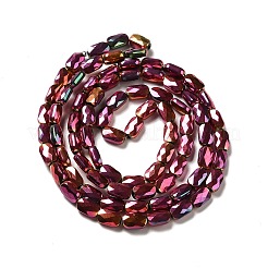 Chapelets de perles en verre électroplaqué&nbsp;X-EGLA-F150-FP01