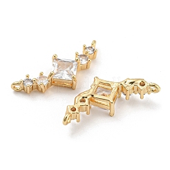 Ciondoli in ottone con pavé di zirconi chiari&nbsp;KK-Q789-09G