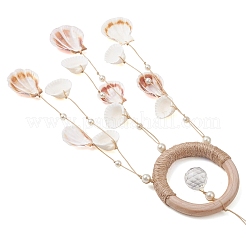 Décorations pendantes en coquillages naturels&nbsp;HJEW-TA00477