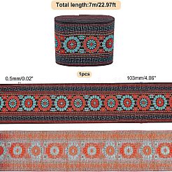 Polycotton-Bänder mit Stickerei im ethnischen Stil&nbsp;OCOR-WH0073-28