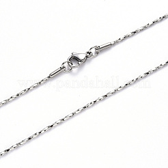 Collana a maglie Boston in acciaio inossidabile 304 anti-ossidazione&nbsp;NJEW-S420-006C-P