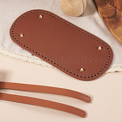 1 pièce de coussin de modelage de fond d'ongle en cuir PU ovale pour tricot et crochet&nbsp;DIY-TA0014-91B