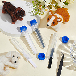 4 ensemble de 2 couleurs de moustaches d'animaux simulées en plastique pour l'artisanat et le feutrage à l'aiguille&nbsp;DIY-NB0014-34
